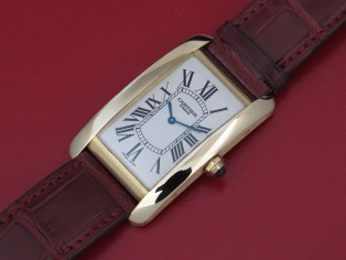 CARTIER americane  mecanique yellow gold 18k CPCP full set & Collector  Tank