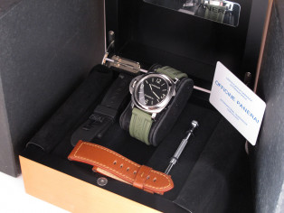 PANERAI Historic Base  Left Handed original box & paper  Luminor