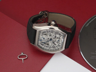 CARTIER perpetual calendar white gold XL full set  Tortue 