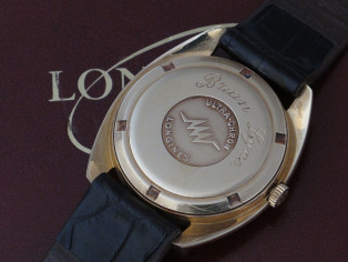 LONGINES Rose gold 18k original box & paper N.O.S. Ultra-Chron